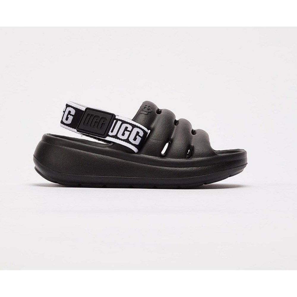 UGG T Sport Yeah Black Sandals Kids -10 US Kids - Picture 1 of 3